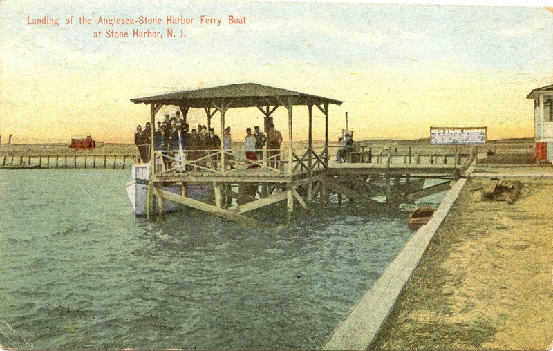 Landing of the AngleseaStone Harbor Ferry Boat at Stone Harbor, NJ