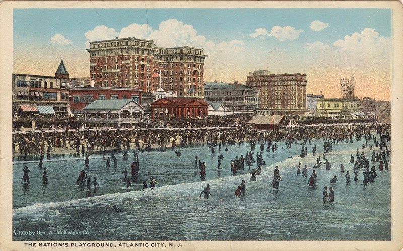 The Nation’s Playground, Atlantic City, NJ 1910 [800×499] – Historical ...