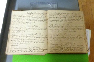 one of Capt. Hall's Civil War diary volumes