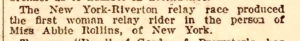 abbie rollins, century rider, sporting life, june 15, 1895