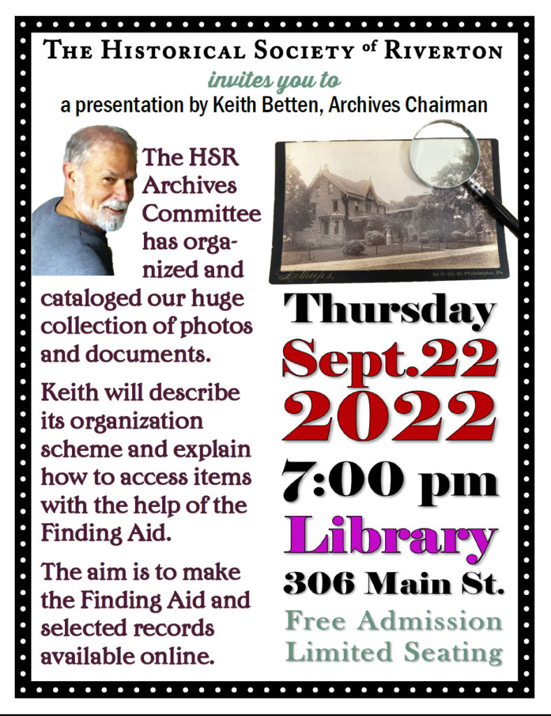 Historical Society of Riverton, NJ