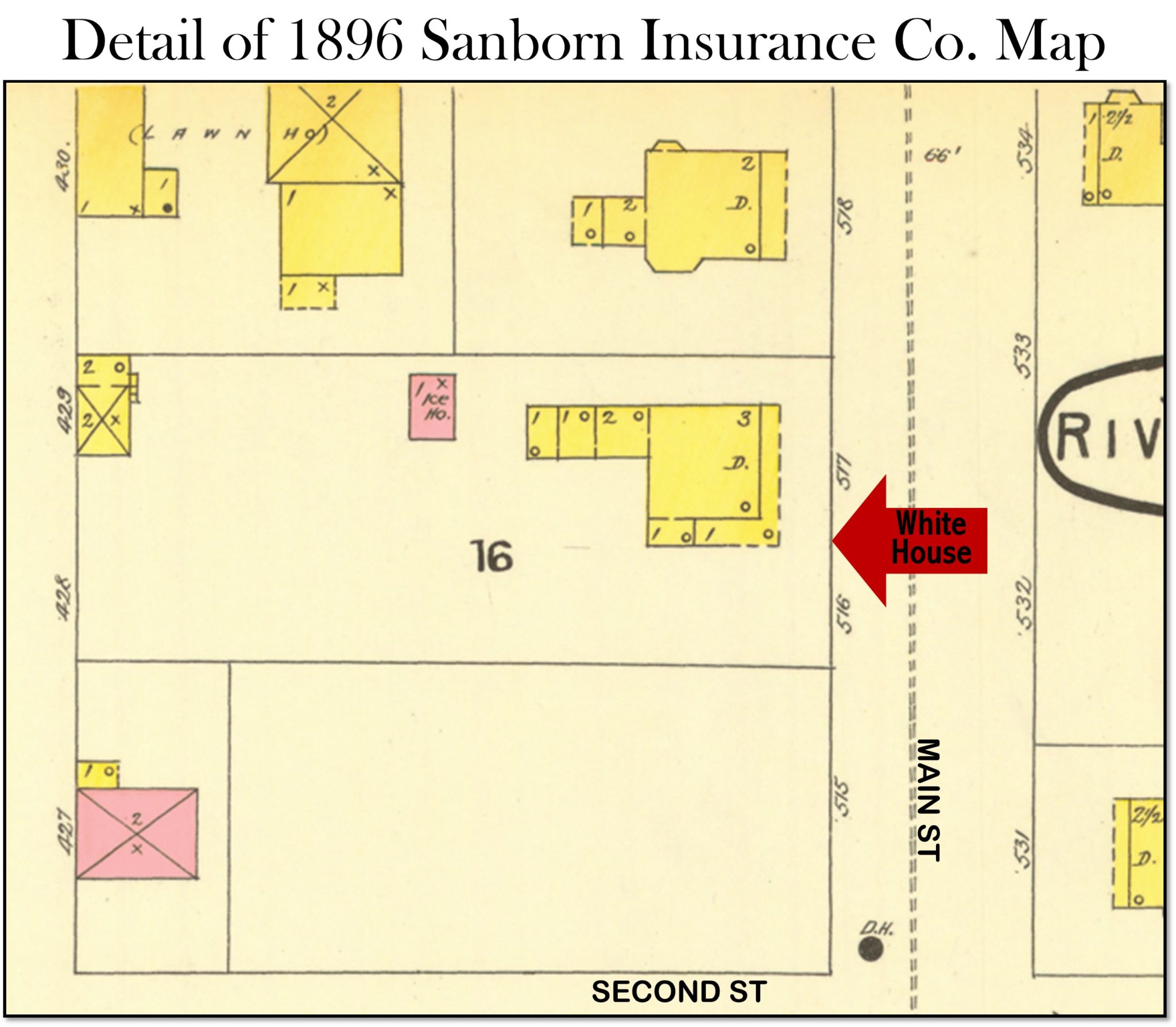 102 Main 1896 Sanborn detail Historical Society of Riverton, NJ