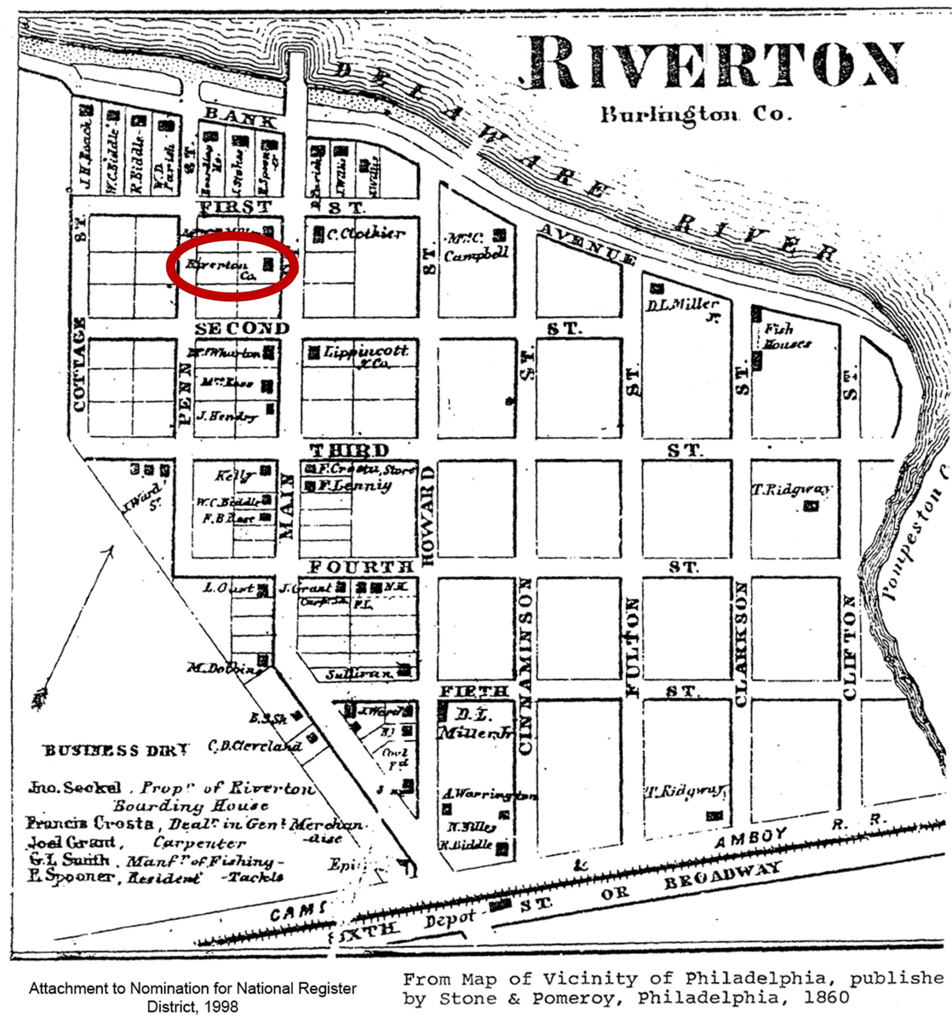 We love 102 Main Street! Historical Society of Riverton, NJ